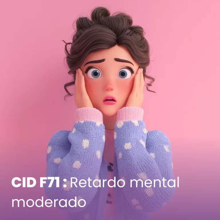 CID F71 – Retardo mental moderado
